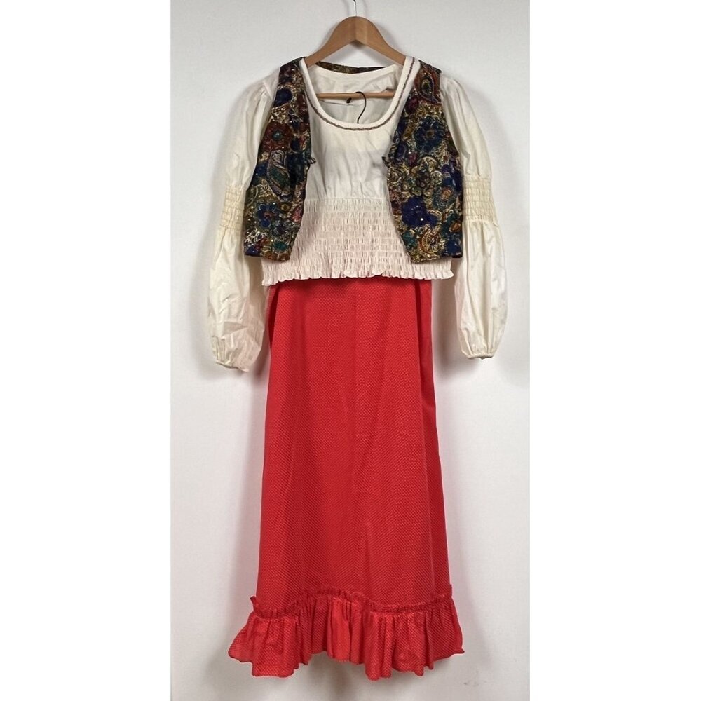 Vintage Pirate Outfit Womens Jonny Herbert Boho Three Piece Set Small-Medium